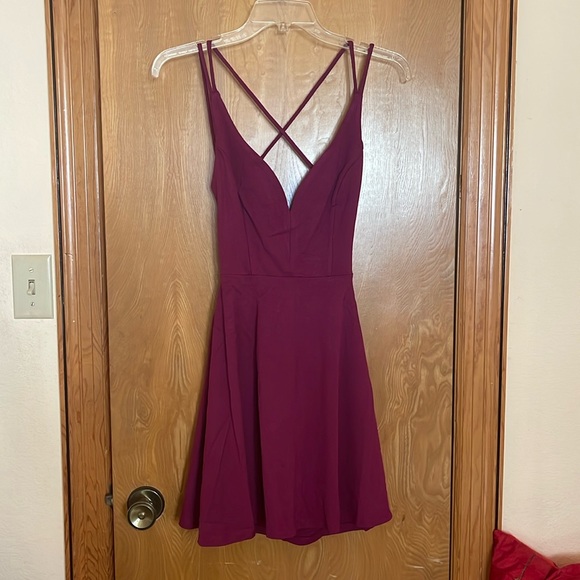 Lulu’s Fuchsia Cocktail Dress - Picture 2 of 6